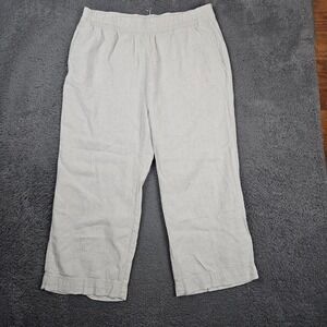 Old‎ Navy Mens XL Linen Blend Wide Leg High Rise Comfort Waist Pants